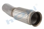 Boru, Egzoz Ön, E6, 9604906319 Mercedes Actros Ø127 Alusi, Spiral (K),