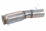Boru, Egzoz Ön, E6, 9604906119 Mercedes Ø127 Inox, Flexli,