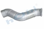 Boru, Egzoz Ön, E3, 9424902719 Mercedes Actros Ø127 Alusi, Spiral (K),