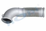 Boru, Egzoz Ön, E6, 21456672 Volvo FM Ø127 Inox, Spiral (P),