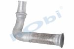 Boru, Egzoz Ön, E3, 1608834 Daf CF75 Ø101,6 Alusi, Spiral (P),