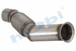 Boru, Egzoz Ön, E6, 9604902420 Mercedes Ø127 Inox, W/M-Spiralli,