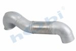 Boru, Egzoz Ön, E3, 9484902719 Mercedes Actros Ø127 Alusi, Spiral (K),