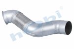 Boru, Egzoz Ön, E3, 9484904519 Mercedes Actros Ø127 Alusi, Spiral (P),