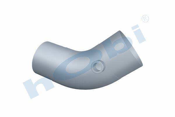 5514 Boru, İş Makinesi, Egzoz Ön, 46655225B Doosan Ø101,6 Inox, - Görsel 1