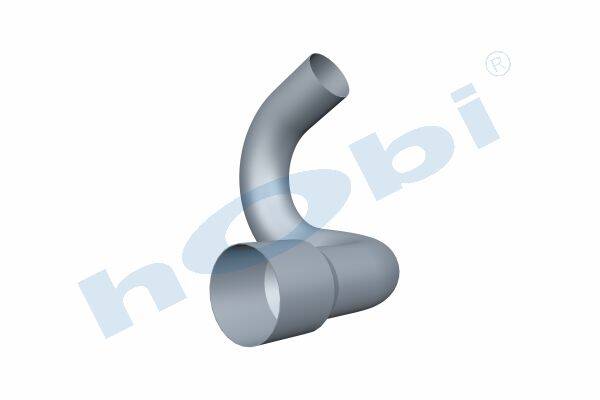 5538 Boru, İş Makinesi, Egzoz Ön, 46694199B Doosan Ø101,6 Alusi, - Görsel 1
