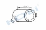 Egzoz Susturucu, E3, 41210965 Iveco Alusi, Tip:C,