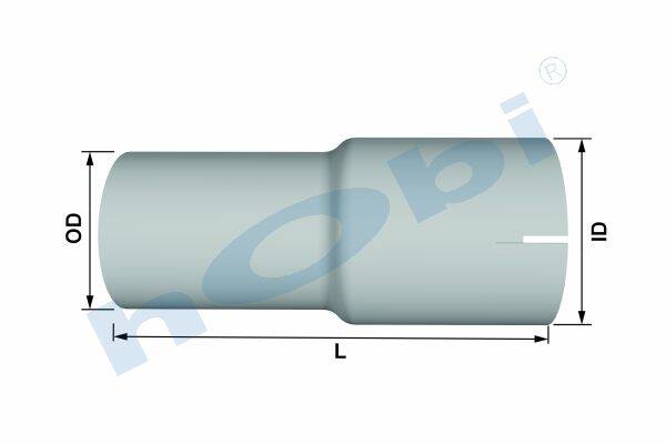 image description Boru, Universal Adaptör, L1:200 Alusi ID1:Ø102,1 OD2:Ø88,9 - Görsel 1