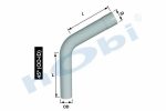 Boru, Universal Dirsek, A:45° Ø110 L1:260 L2:260 T:2,50 mm Alusi ID1:Ø110,5