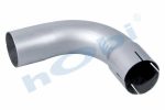 Boru, Universal Sac Dirsek, A:90° Ø76,2 L1:200 L2:200 T:1,5 mm Alusi ID1:Ø76,8
