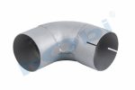 Boru, Universal Sac Dirsek, A:90° Ø108 L1:200 L2:200 T:1,5 mm Alusi ID1:Ø108,5