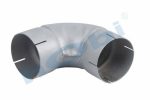 Boru, Universal Sac Dirsek, A:90° Ø108 L1:200 L2:200 T:1,5 mm Alusi ID1:Ø108,5