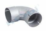 Boru, Universal Sac Dirsek, A:90° Ø114,3 L1:200 L2:200 T:1,5 mm Alusi ID1:Ø114,8 - Görsel 3