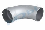 Boru, Universal Dirsek, A:90° Ø127 L1:191 L2:191 T:2,50 mm Alusi ID1:Ø128