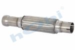 Flex, ID:Ø51 L:380 IN:Şişirme, OUT:Şişirme, Çentik, İç, Dış Örgü, Inox, SS316,