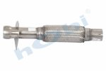 Flex, ID:Ø51 L:435 IN:Şişirme, OUT:Şişirme, Çentik, İç, Dış Örgü, Inox, SS316,