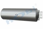 Hava Tankı, Alüminyum, Kapak Braketli, Ø206 L:666 Lt:20 Siyah (RAL9005) GövMnş:1