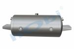 Hava Tankı, Alüminyum, Kapak Braketli, Ø246 L:572 Lt:25 GövMnş:3 KapMnş:2