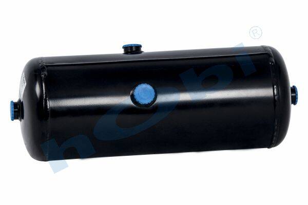 8547 Hava Tankı, Çelik, Ø200 L:527 Lt:15 Siyah (RAL9005) GövMnş:2 KapMnş:2 - Görsel 1