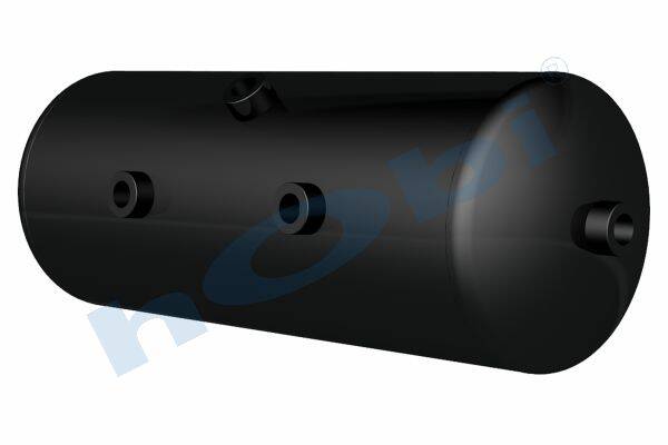 8553 Hava Tankı, Çelik, Ø200 L:541 Lt:15 Siyah (RAL9005) GövMnş:3 KapMnş:2 - Görsel 1