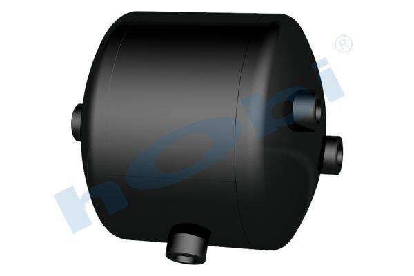 8562 Hava Tankı, Çelik, Ø206 L:210 Lt:6 Siyah (RAL9005) GövMnş:1 KapMnş:3 - Görsel 1