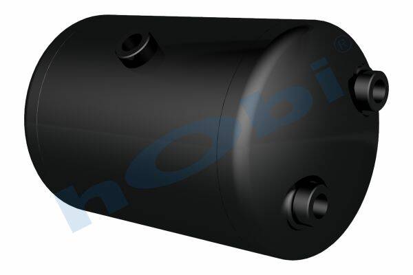 8580 Hava Tankı, Çelik, Ø206 L:320 Lt:10 Siyah (RAL9005) GövMnş:1 KapMnş:3 - Görsel 1