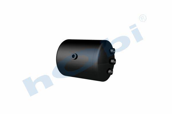 8741 Hava Tankı, Çelik, Ø246 L:351 Lt:15 Siyah (RAL9005) GövMnş:1 KapMnş:4 - Görsel 1