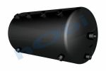 Hava Tankı, Çelik, Ø246 L:490,5 Lt:21 Siyah (RAL9005) GövMnş:6 KapMnş:4