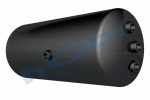 Hava Tankı, Çelik, Ø246 L:589,5 Lt:25 Siyah (RAL9005) GövMnş:1 KapMnş:3
