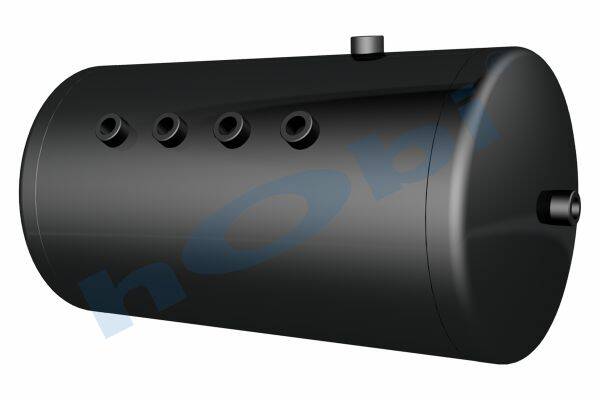 9110 Hava Tankı, Çelik, Ø300 L:575 Lt:36 Siyah (RAL9005) GövMnş:5 KapMnş:2 - Görsel 1