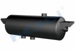 Hava Tankı, Çelik, Kapak Braketli, Ø154 L:456 Lt:7,5 Siyah (RAL9005) GövMnş:3