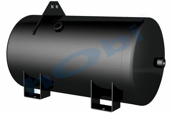 9350 Hava Tankı, Çelik, Gövde Braketli, Ø300 L:579 Lt:36 Gri (RAL7010) GövMnş:4 - Görsel 1
