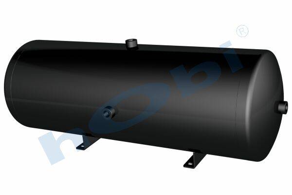 9414 Hava Tankı, Çelik, Gövde Braketli, Ø300 L:878 Lt:60 Siyah (RAL9005) GövMnş:3 - Görsel 1