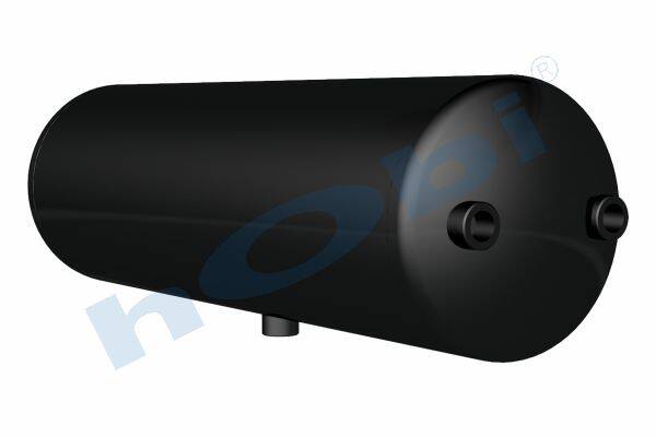 9532 Hava Tankı, Çelik, Ø200 L:658 Lt:20 Siyah (RAL9005) GövMnş:1 KapMnş:3 - Görsel 1
