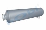 Susturucu, Jeneratör KIT, BM:Ø1100 L:4000 IN:Ø203,2 OUT:Ø406,4 Kabin Üstü,