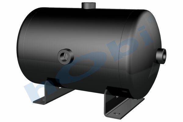 9632 Hava Tankı, Çelik, Gövde Braketli, Ø206 L:347 Lt:10 Siyah (RAL9005) GövMnş:2 - Görsel 1
