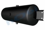 Hava Tankı, Çelik, Kapak Braketli, Ø246 L:686 Lt:30 Siyah (RAL9005) GövMnş:3