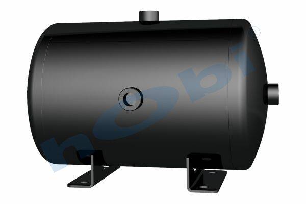 9651 Hava Tankı, Çelik, Gövde Braketli, Ø250 L:404 Lt:20 Siyah (RAL9005) GövMnş:2 - Görsel 1