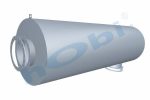 Susturucu, Jeneratör KIT, Ø1495 L:4500 IN:Ø609,6 OUT:Ø609,6 Kabin Üstü, Kritik,