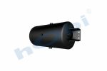 Hava Tankı, Çelik, Kapak Braketli, Ø300 L:621 Lt:50 Siyah (RAL9005) GövMnş:3 - Görsel 2