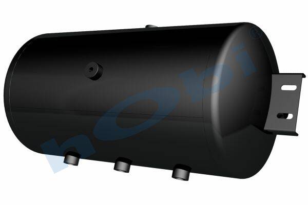 9677 Hava Tankı, Çelik, Kapak Braketli, Ø310 L:633 Lt:48 Siyah (RAL9005) GövMnş:5 - Görsel 1