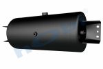 Hava Tankı, Çelik, Kapak Braketli, Ø246 L:570 Lt:25 Siyah (RAL9005) GövMnş:2