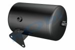 Hava Tankı, Çelik, İç 2'li, Gövde Braketli, Ø200 L:342 Lt:9,5 Siyah (RAL9005)