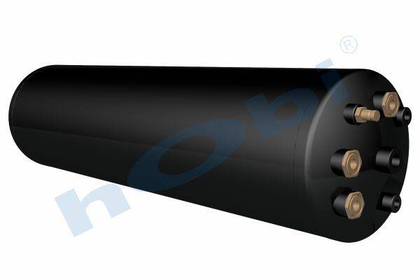 9780 Hava Tankı, Çelik, İç 2'li, Ø220 L:845 Lt:31 Siyah (RAL9005) KapMnş:10 - Görsel 1