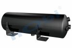 Hava Tankı, Çelik, İç 2'li, Gövde Braketli, Ø200 L:653 Lt:19 Siyah (RAL9005)