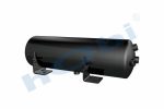 Hava Tankı, Çelik, İç 2'li, Gövde Braketli, Ø200 L:653 Lt:19 Siyah (RAL9005) - Görsel 2