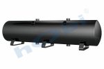Hava Tankı, Çelik, İç 2'li, Gövde Braketli, Ø230 L:1050 Lt:40 Siyah (RAL9005)
