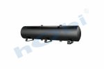 Hava Tankı, Çelik, İç 2'li, Gövde Braketli, Ø230 L:1050 Lt:40 Siyah (RAL9005) - Görsel 2