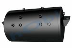 Hava Tankı, Çelik, İç 2'li, Kapak Braketli, Ø360 L:620 Lt:54 Siyah (RAL9005)