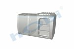Yakıt Tankı, Alüminyum, Basamaklı, 495 Lt. Man H:700 W:700 L:1130 BoğEk:270 - Görsel 4